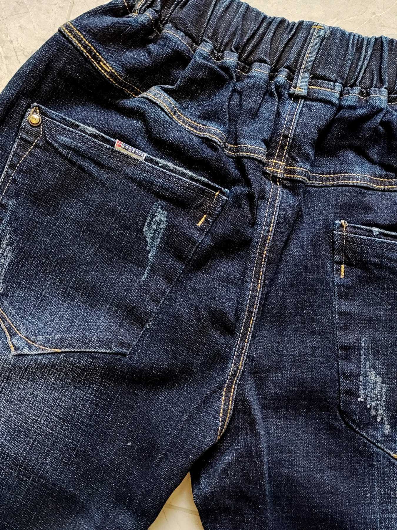 5122 teen jeans soft denim spring fall 11-17 years navy blue elastic waist Z250220
