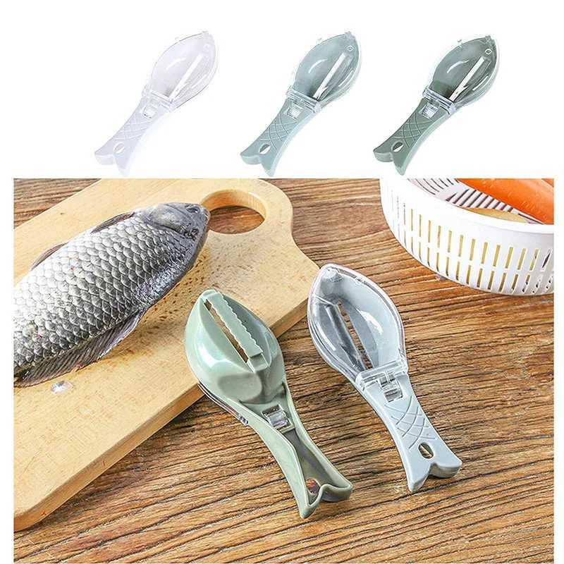 Dog Travel Bowls Bags 1pc Multifunction Fish Scale Remover Peeling Skin Scraper Fish Scaler Kitchen Tools Fast Fish Scale Remover Descaler Tool Gadge 