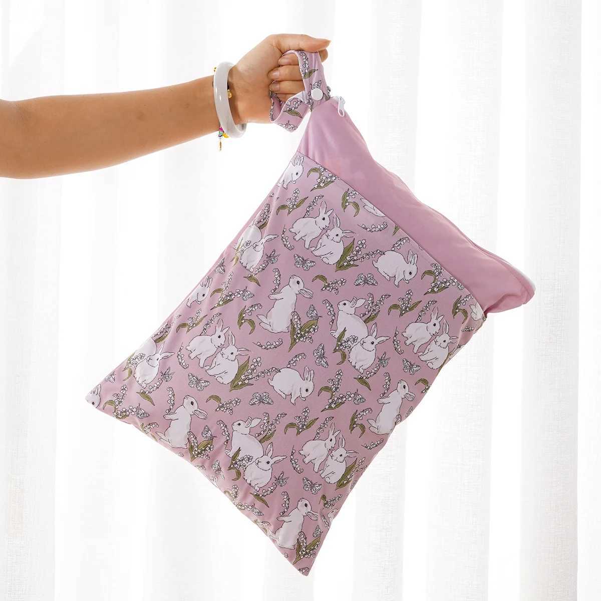 Elinfant 2PCS Waterproof Diaper BagReusable Washable Wet Dry Bag For GymBeachPoolPortable Storage BagFor Age X250220