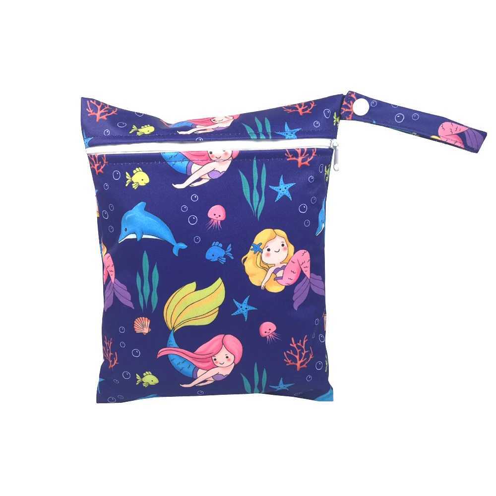 23 pattern NEW Size 20*25CM Wetbags Washable Reusable Cloth diaper Nappies Bags Waterproof Swim Sport Travel Carry bag X250220