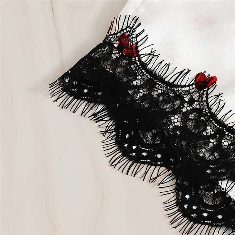 Lace Satin Cami Print Heart Shorts Women Pijamas Sexy Spwear Set Eyelash 2023 Spring Summer Ladies Short Nightwear 2 PCSXJ250220