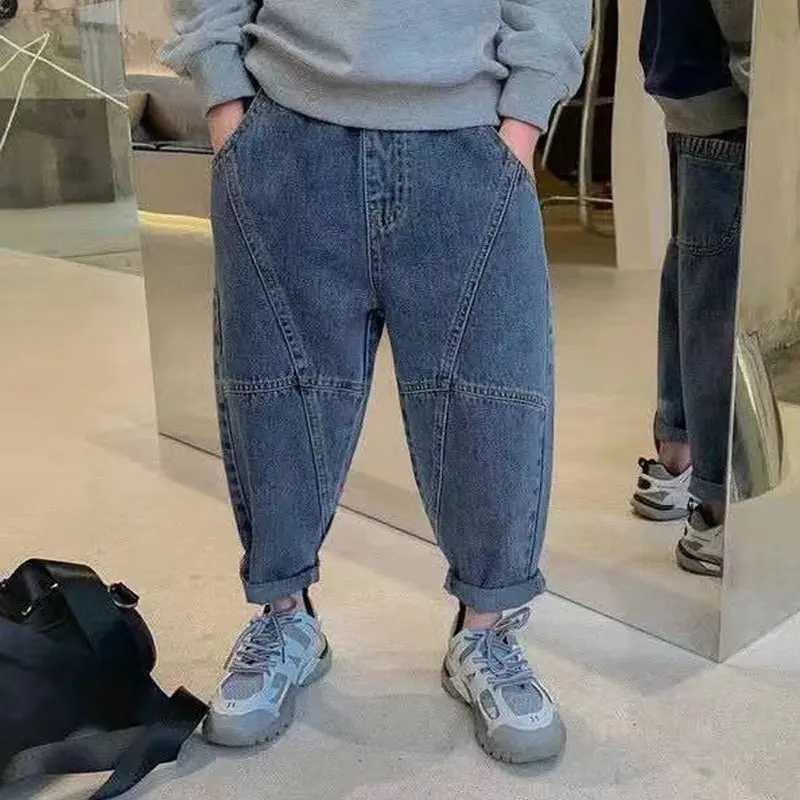 New Jeans For Boys Summer Clothes Child Trousers Teen Childrens Boys Clothing Kids Teenagers Pants Loose Casual Jeans Z250220