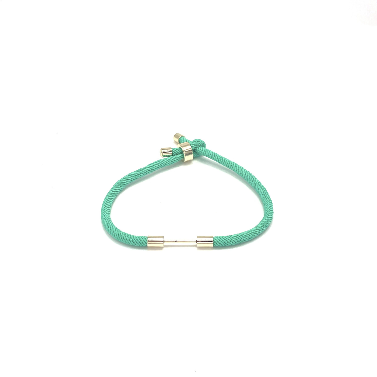 10pcs Braided Nylon Cord Pendant Bracelets Making Slider Adjustable Semi-finished DIY Jewelry 250221