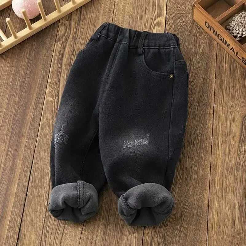 Winter Warm Boys Jeans Denim Trousers Kids Clothes Children Clothes Spring Z250220