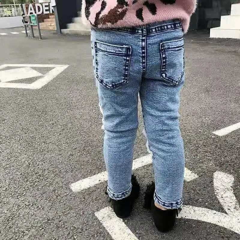 2025 new spring autumn/winter Girls Kids Boys Jeans comfortable cute baby Clothes Children Clothing Z250220