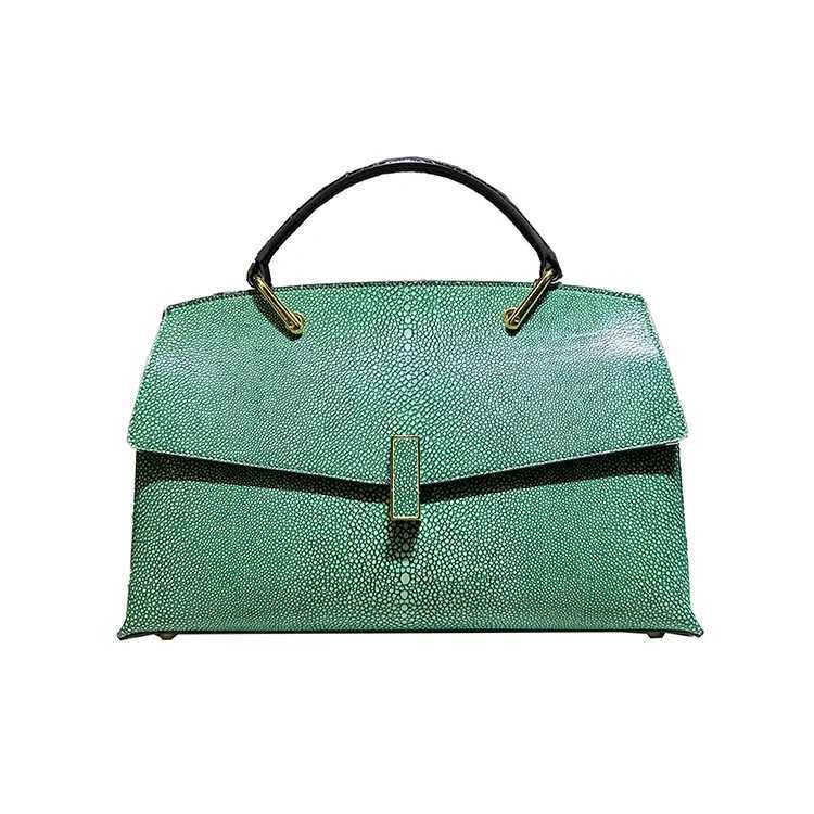 Pearl Fish Leather Pattern Women Handbags Shell Bag Cowhide Leather Lady Shoulder Messenger Bag Large Capacity Fashion Bags Z250220-1