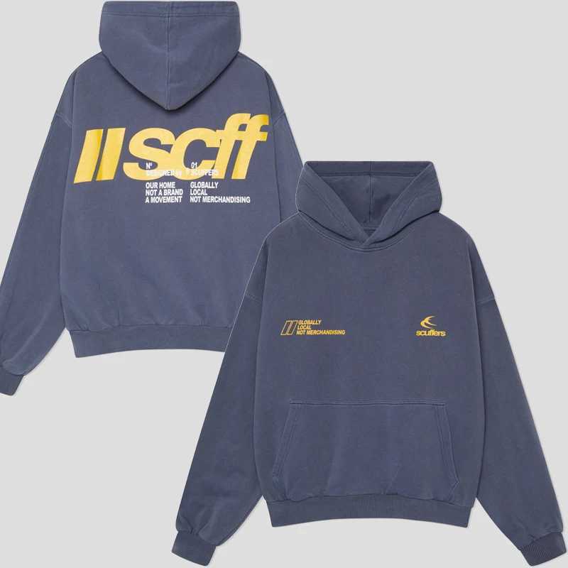 Scuffers Latest Edition Double-sided Print Mens Sports Hoodie Brother Gothic Oversized T-shirt Street Top Y2k ClothesT250221