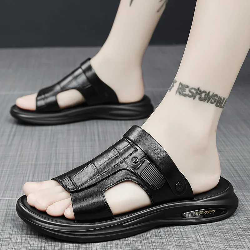New Arrival Summer Fashion Men Sandals Man Beach Leather Sandals Luxury Sandals Men Outdoor Beach Casual Shoes Cheap Male Sandals T250220