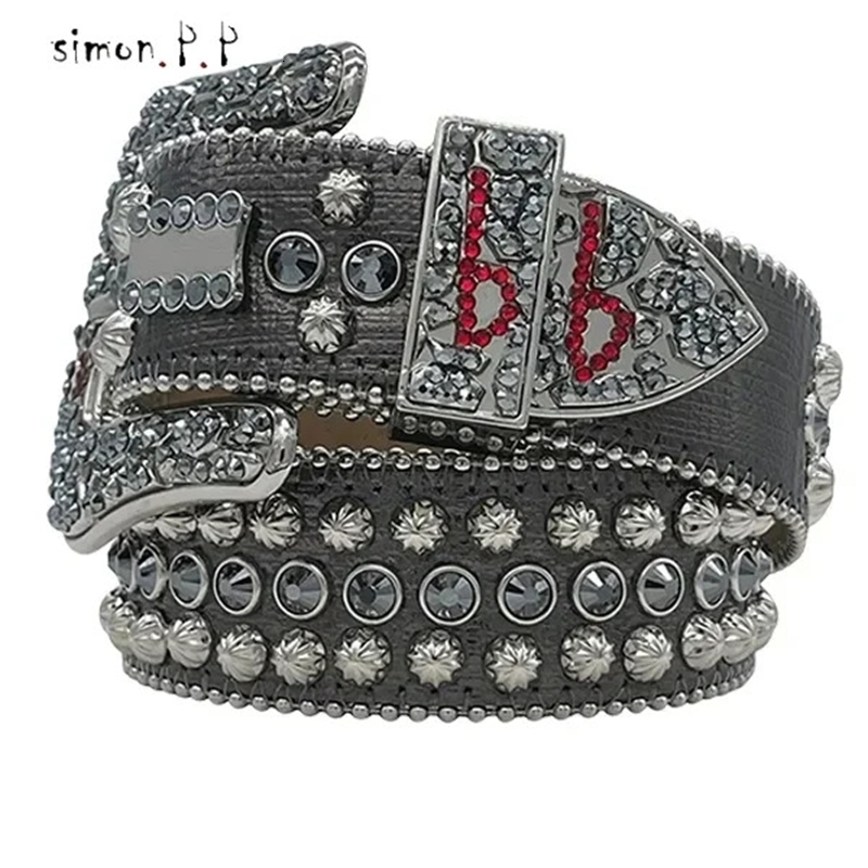 Fashion Buckle Bb Belt Simon Mens and Womens er Belt The Gift of Multi-color Belt Is Available man 250221