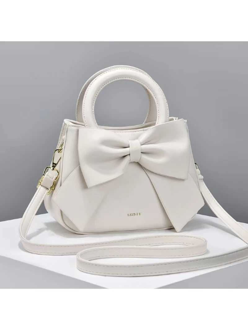2024 New Handbag Small Top Handbag Fashion Bow Handbag Cross Body Bag Womens Sweet Bag Mini Shoulder Bag Z250220