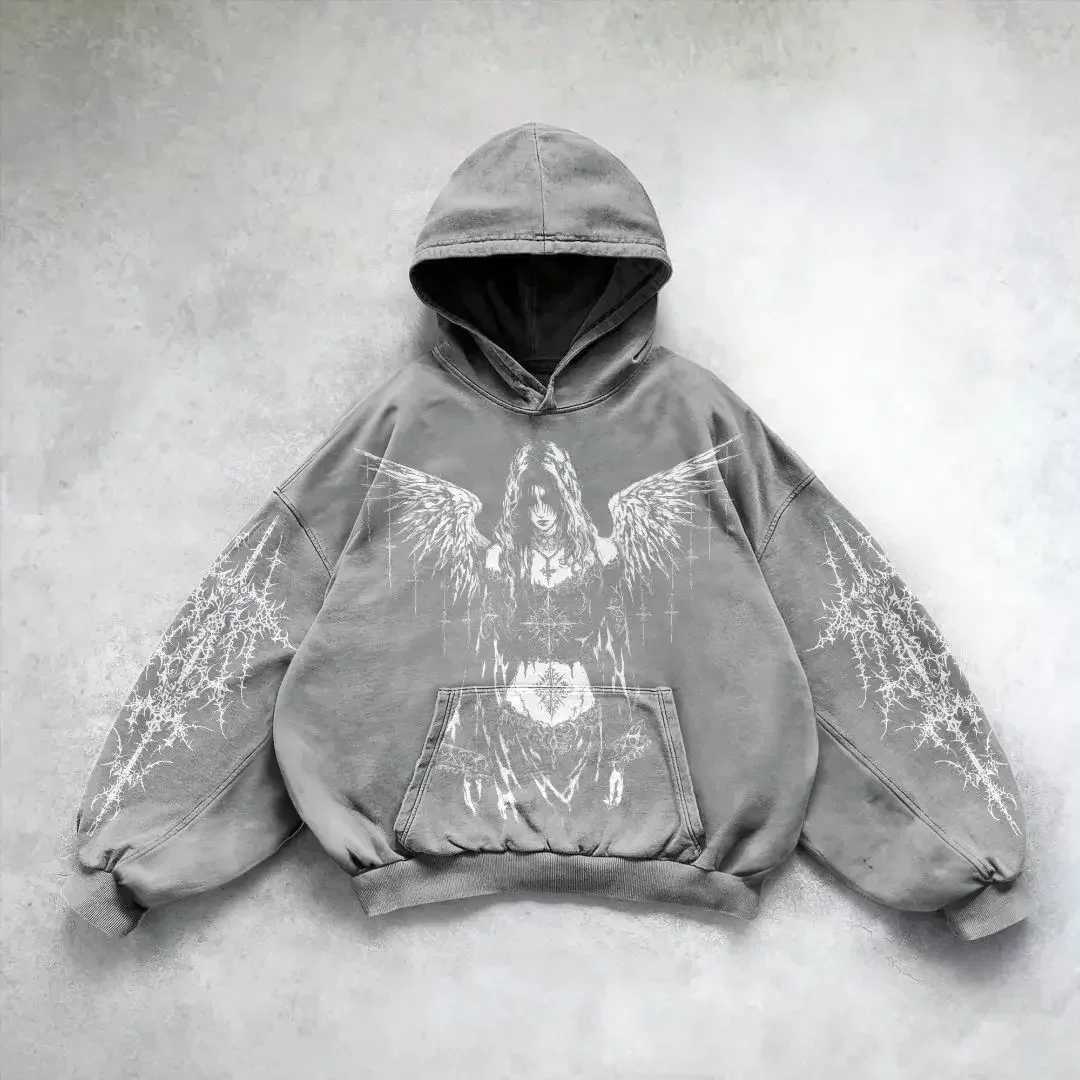 Y2k Hoodie New Leaf pattern Camouflage Loose Sweatshirt Mens Womens American Retro Street Hip Hop Streetwear Unisex Camo HoodiesT250221