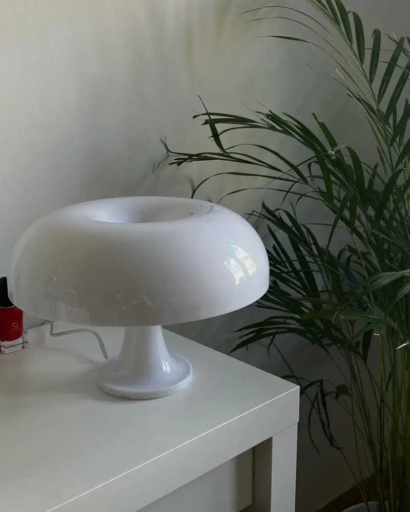 Italy Designer Led Mushroom Table Lamp for Hotel Bedroom Bedside Living Room Decoration Lighting Modern Minimalist Desk Lights Z250220
