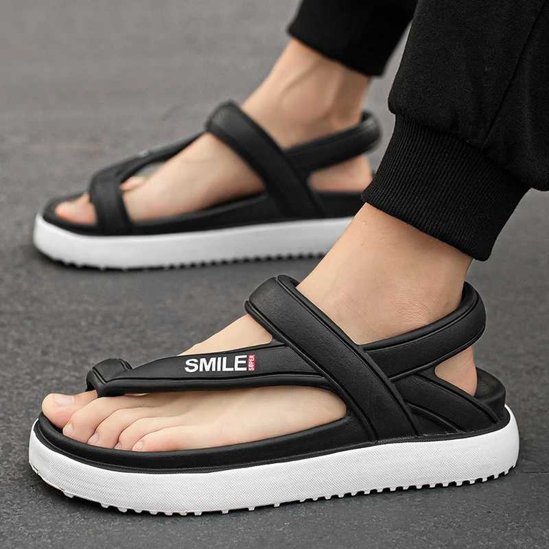 New Arrival High Quality Summe Sandals Men Outdoor Fashion Roman Sandals Beach Anti slip Casual Lightweight Open Toe Slippers Boys Flip-flop T250220