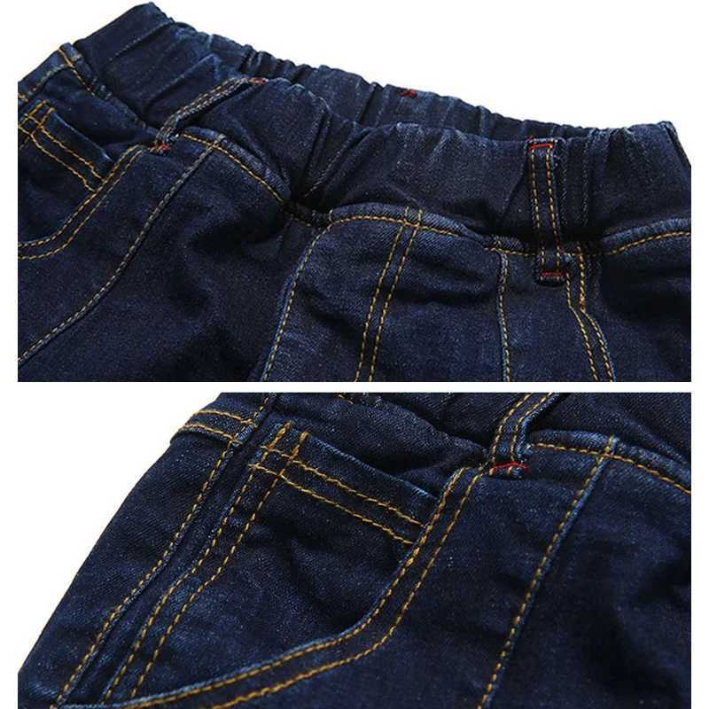 IENENS 5-11Y Young and Fashionable Denim Pants for Boys Ultra Thin Straight Jeans for Boys Casual Trousers for Children Classic Bottom Z250220