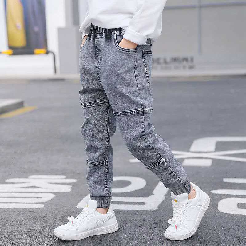IENENS Kids Boys Jeans Baby Clothes Classic Pants Children Denim Clothing Infant Boy Casual Bowboy Bottoms Trousers 4-11 Years Z250220