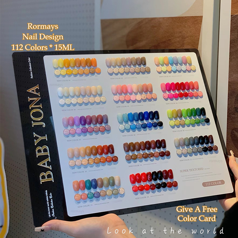Rormays Four Seasons gel Polishing 112PCS Large Set Mixed Oil Painting gel Durable Soaking Color Nail UV LED Primer Salon 15ML Factory wholesale