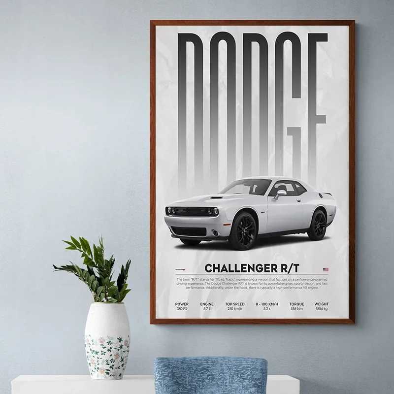 Classic Simple Wall Art Ford Mustang Lancer Evo X Luxury Sports Car HD Canvas Print Poster Home Living Room Bedroom DecorationT250221