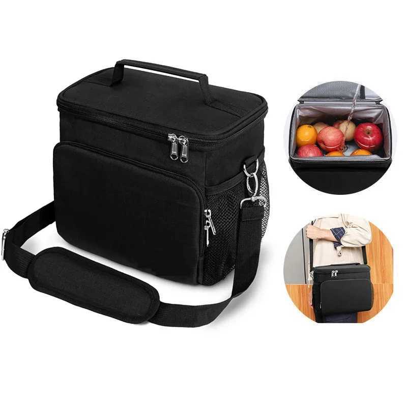 Dog Travel Bowls Bags Multifunctional Double Layers Tote Cooler Lunch Bags for Women Men Large Capacity Travel Picnic Lunch Box with Shoulder Strap H2