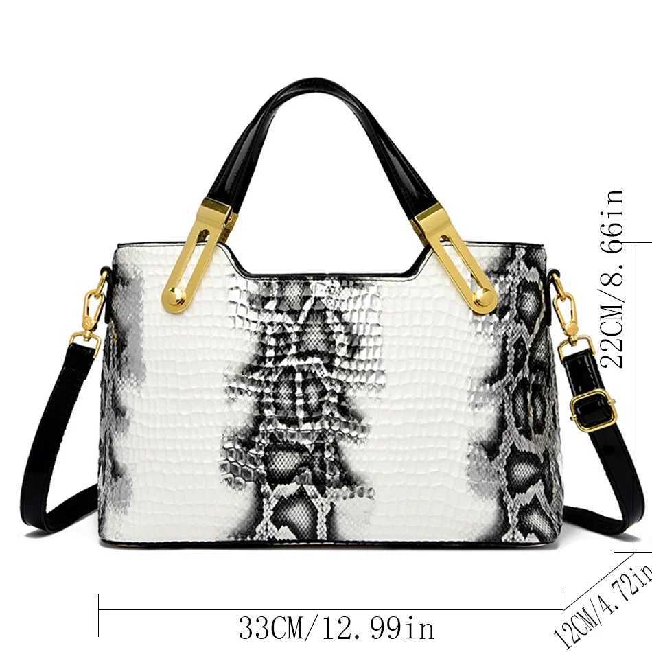 Fashion Trend Noble Women Handbag Python Pattern Luxury Ladies Party Handbag and Purse Elegant Wedding Party Casual Tote 2024 Z250220