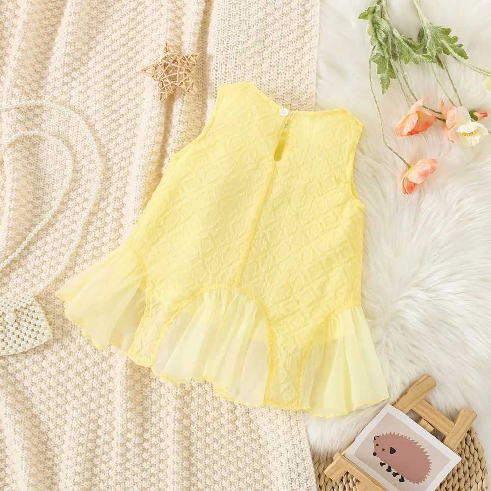 Baby Girl Korean Style Western-Style Dress Childrens Summer New Fashionable Love Princess Dress Girls Sleeveless Dress X250220