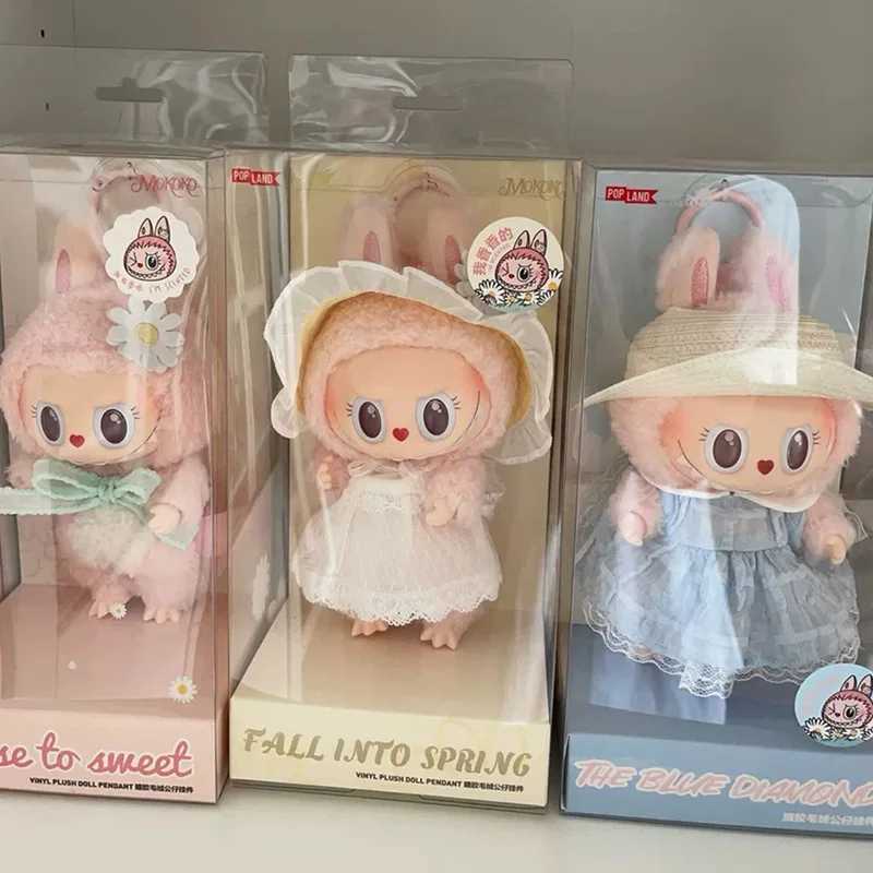 Labubu Pink Mokoko Fall Into Spring Close To Sweet Vinyl Dolls And Q Version Pendants Doll Toy Surpri Mokoko 123 generation W251229