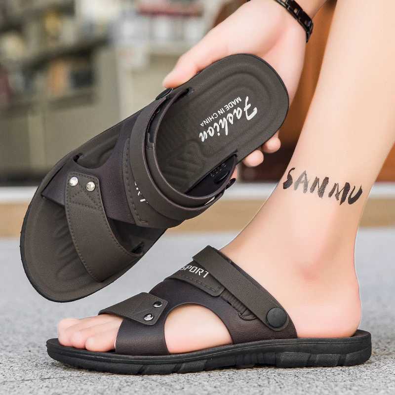 New Arrival Fashion Sandals Men Summer Slip On Casual Slippers Outdoor Beach Shoes Male Classic Mens Sandals Slippers T250220
