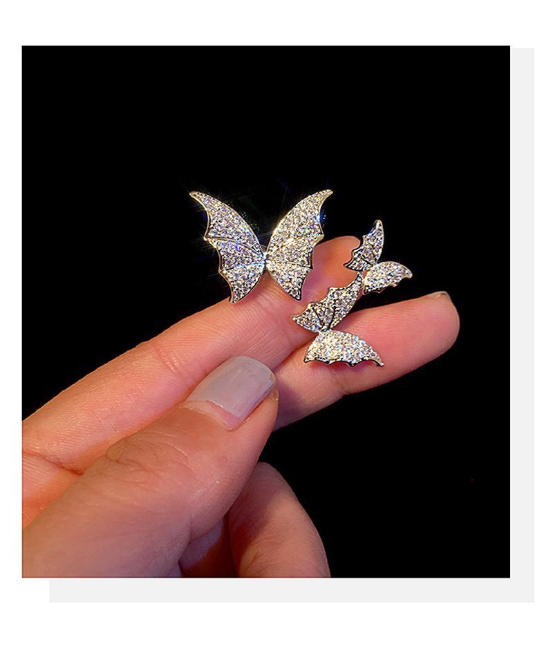 Shiny Cubic Zircon Adjustable 925 Sterling Silver Butterfly Finger Ring for Women Fine Jewelry