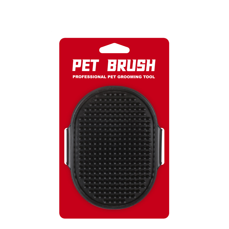 Dog Bathing for Soothing Massage Dog Bathing Rubber Glove with Adjustable Ring Handle for Long Short Haired Dogs and Cats