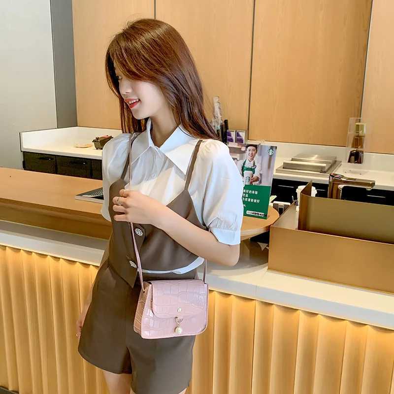 Shoulder Bag Vintage Crocodile Crossbody Ladies Purse Square Tote Casual Multifunctional Shoulder Bag Small Square Bag Female Z250220
