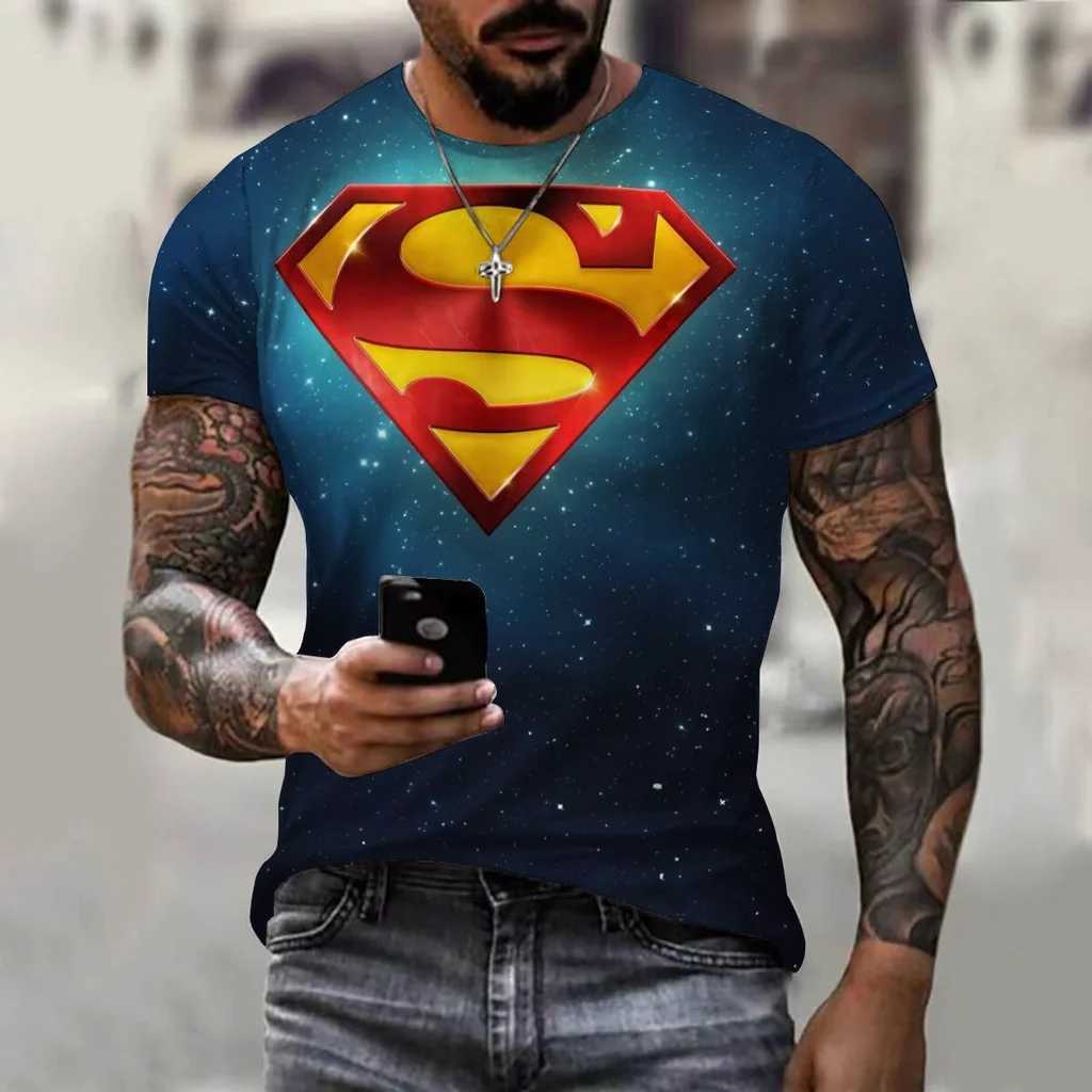 New Mens T-shirt with 3D Printing Summer Loose Fitting Street Fashion Trend Classic Comfortable Short Sleeved Clothing W250220