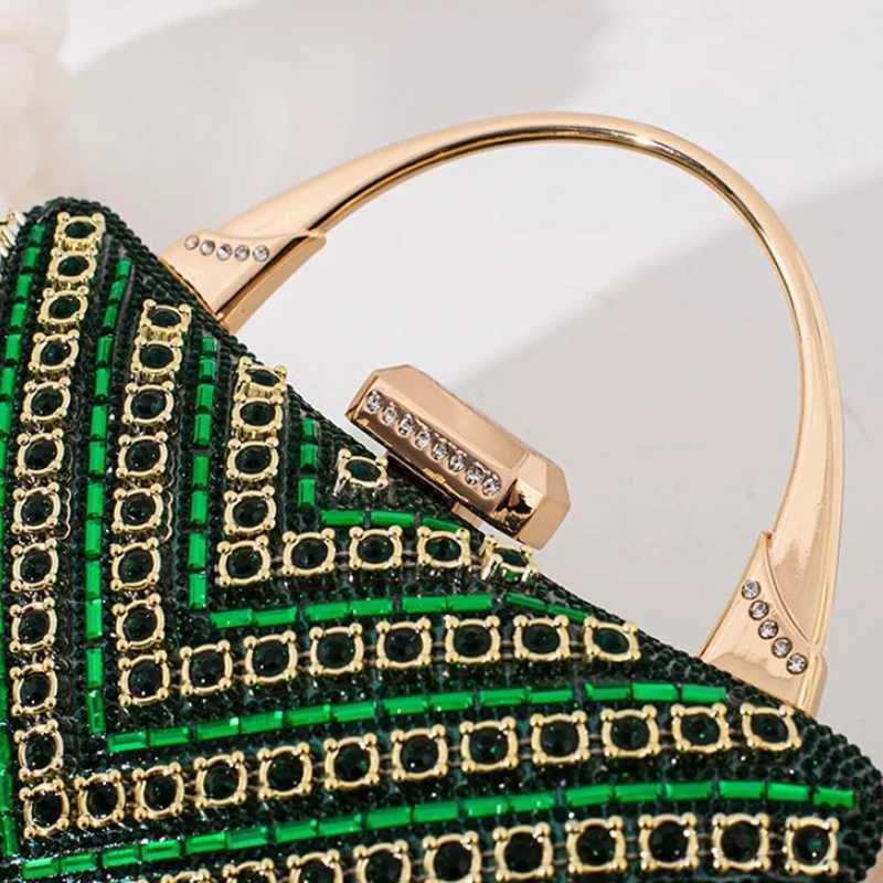 Rhinestone Evening Bag For Women Top Handle Clutch Bag Glitter Diamond Wedding Party Handbag Purse Exquisite Lady Shoulder Bags Z250220