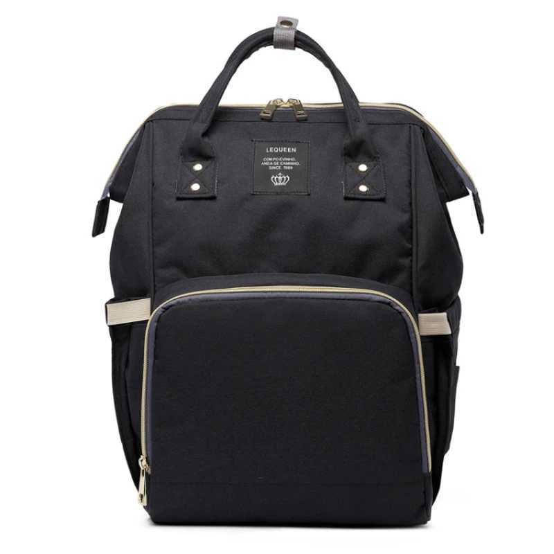 Lequeen Fashion Mummy Maternity Nappy Bag Large Capacity Nappy Bag Travel Backpack Nursing Bag for Baby Care Womens Fashion Bag X250220