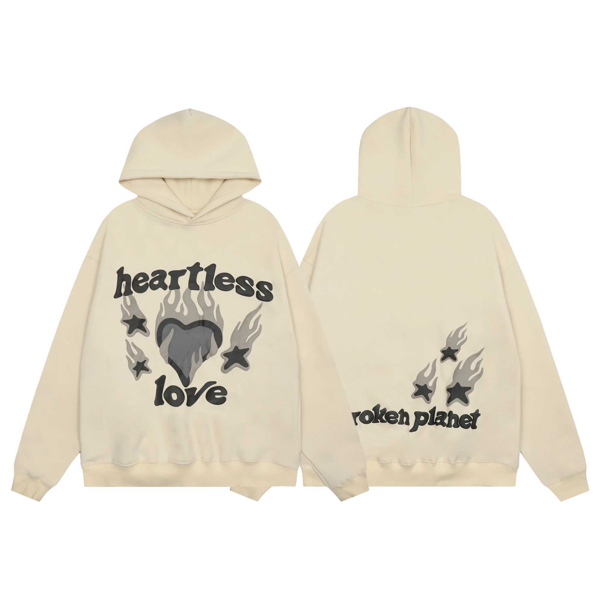 American Hip-hop Strt Wear Womens Casual Fashion Trendy Brand Printed Hoodie Autumn and Winter Flce Pure Cotton Pullover X250220