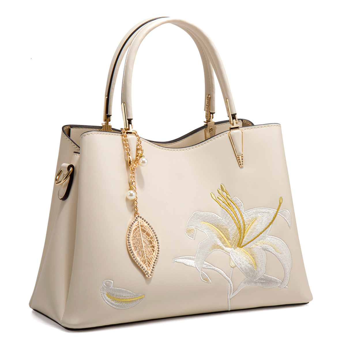 2025 New Embroidered Chinese style Large Capacity Handheld Mama with Atmospheric and High Quality Cross Carrying Women's Bag