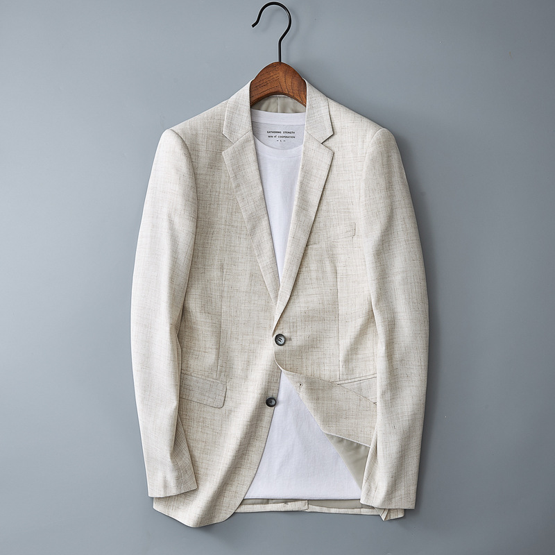 Y220Men's New Style Linen Summer Suit Jacket - Elegant & Comfortable Wear