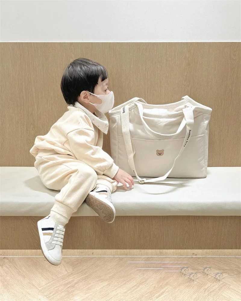 Milancel New Korean Mom Bag Multi functional Handbag Fashion Shoulder Bag Outdoor Lightweight Canvas Mon Bag X250220