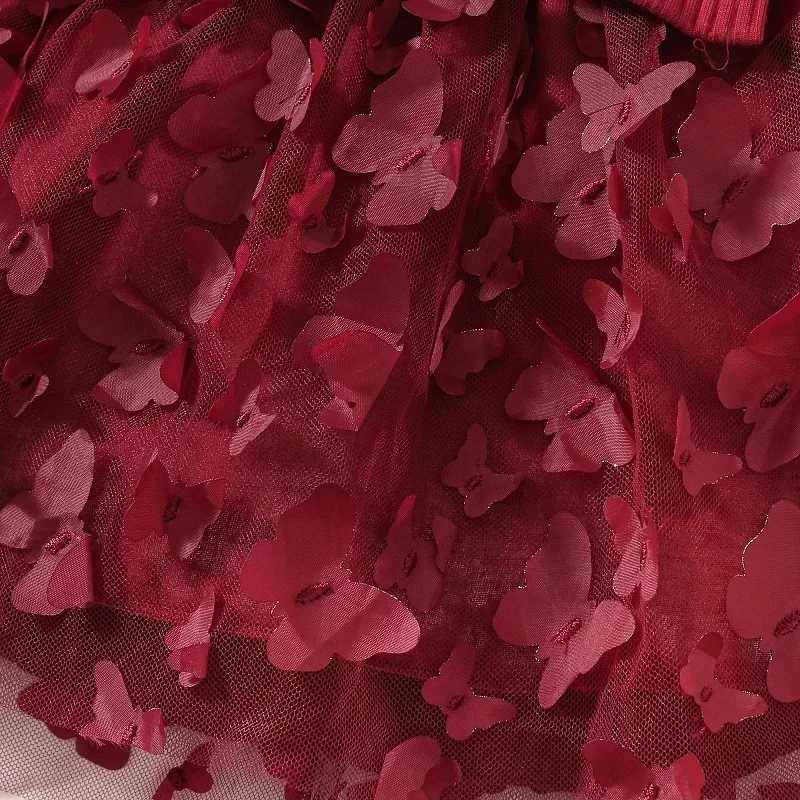 Baby Dresses for Girls Spring Autumn Girl Dress Child Baby Sweet Princess Dress Infant Fashion Girl Mesh Butterfly Newborn Dress X250220