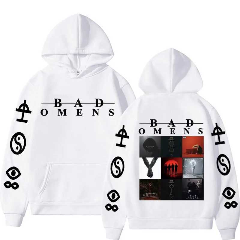 Limited Band Bad Omens Concert Tour Album Cover Hoodies Men Women Hip Hop Fashion Pullovers Sweatshirt Flce Long Slve Hoodie X250220