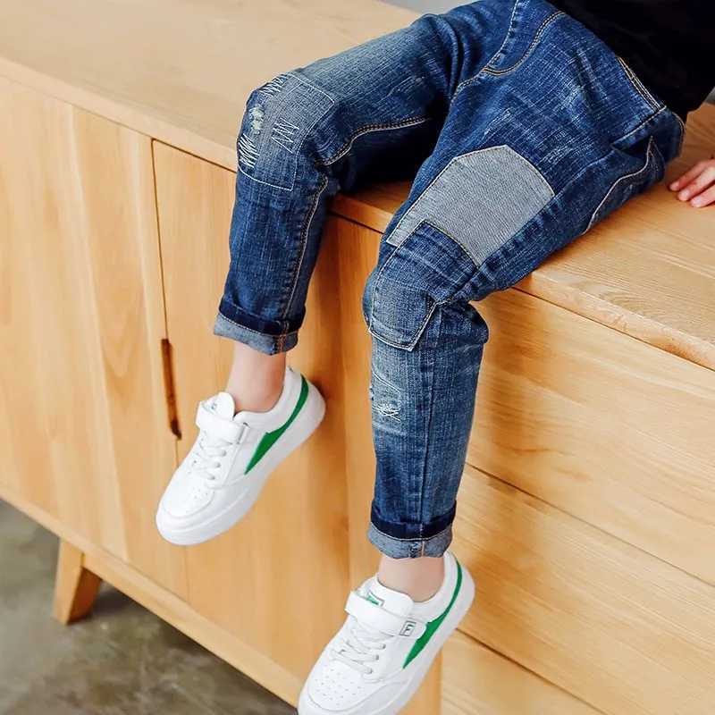 IENENS Kids Boys Clothes Skinny Jeans Classic Pants Children Infant Denim Clothing Bottoms Baby Trousers 4 5 6 7 8 9 10 11 Years Z250220