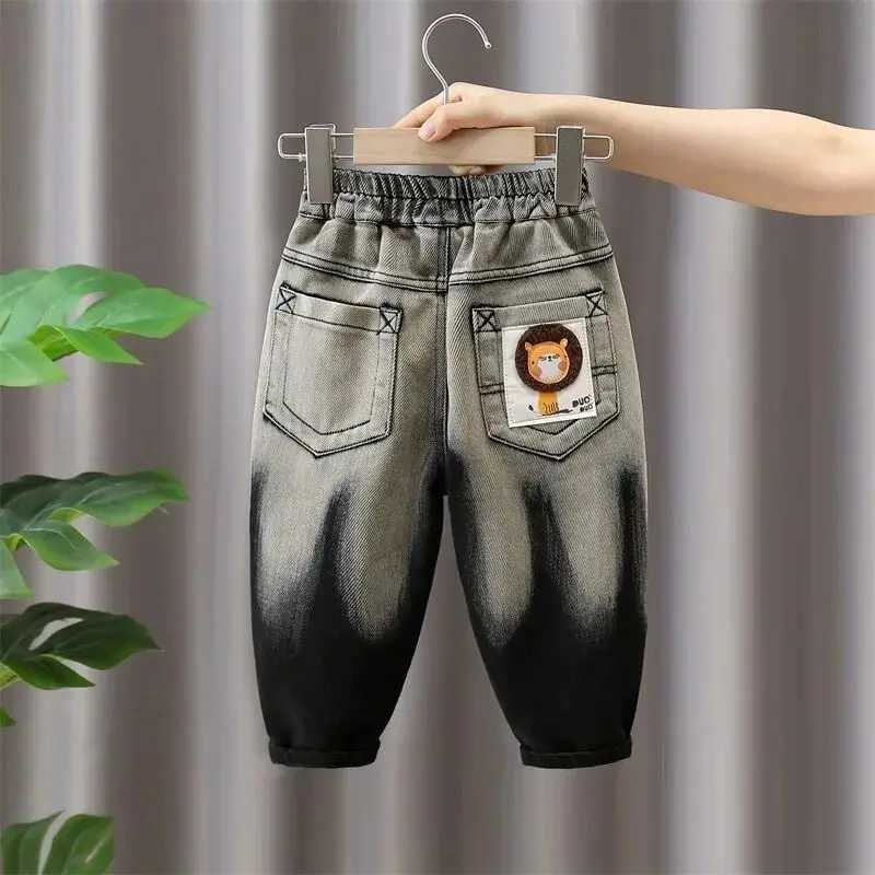 Baby Boy Jeans Spring and Autumn Childrens Rascal Handsome Casual Pants Kids Trousers Z250220