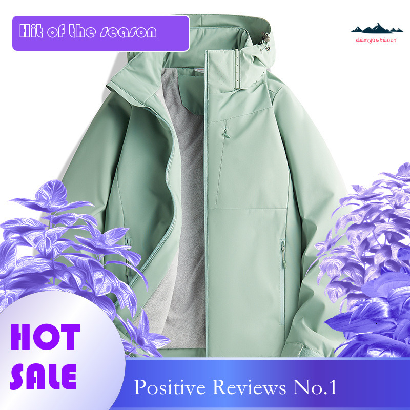 Ddmyoutdoor Autumn And Winter New Outdoor Couple One Piece Men s Windbreaker With Fleece Windproof Jacket Women s Mountaineering Jacket Jackets