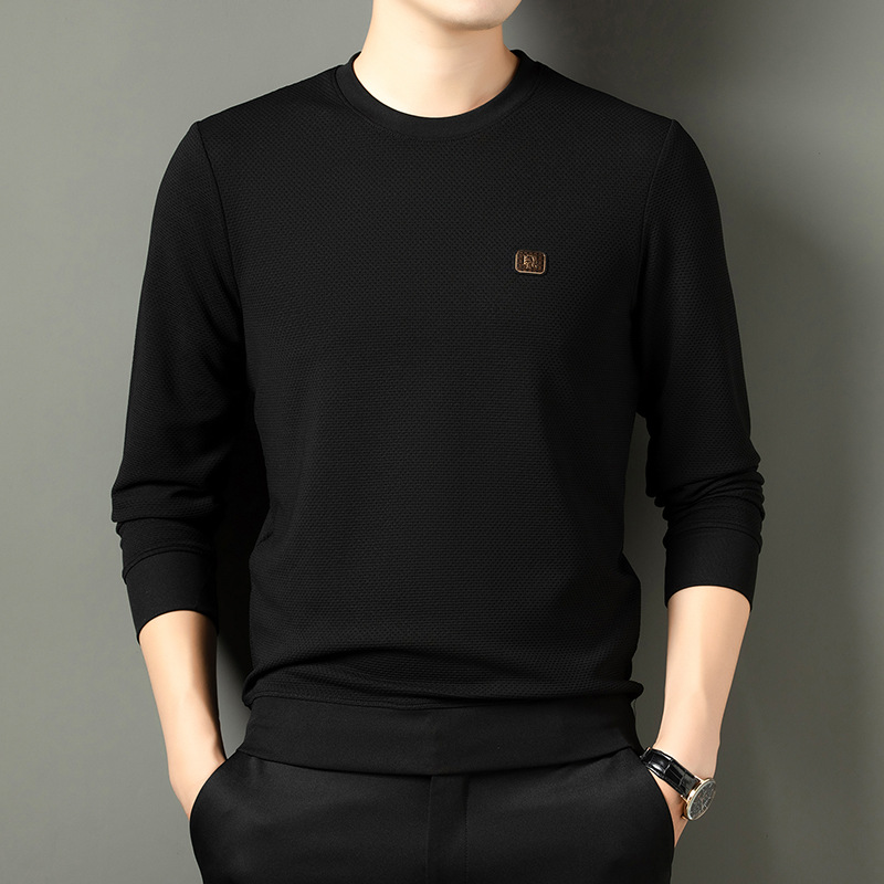 TB02213 Long-sleeved sweatshirt for men, new round neck casual bottoming top for autumn