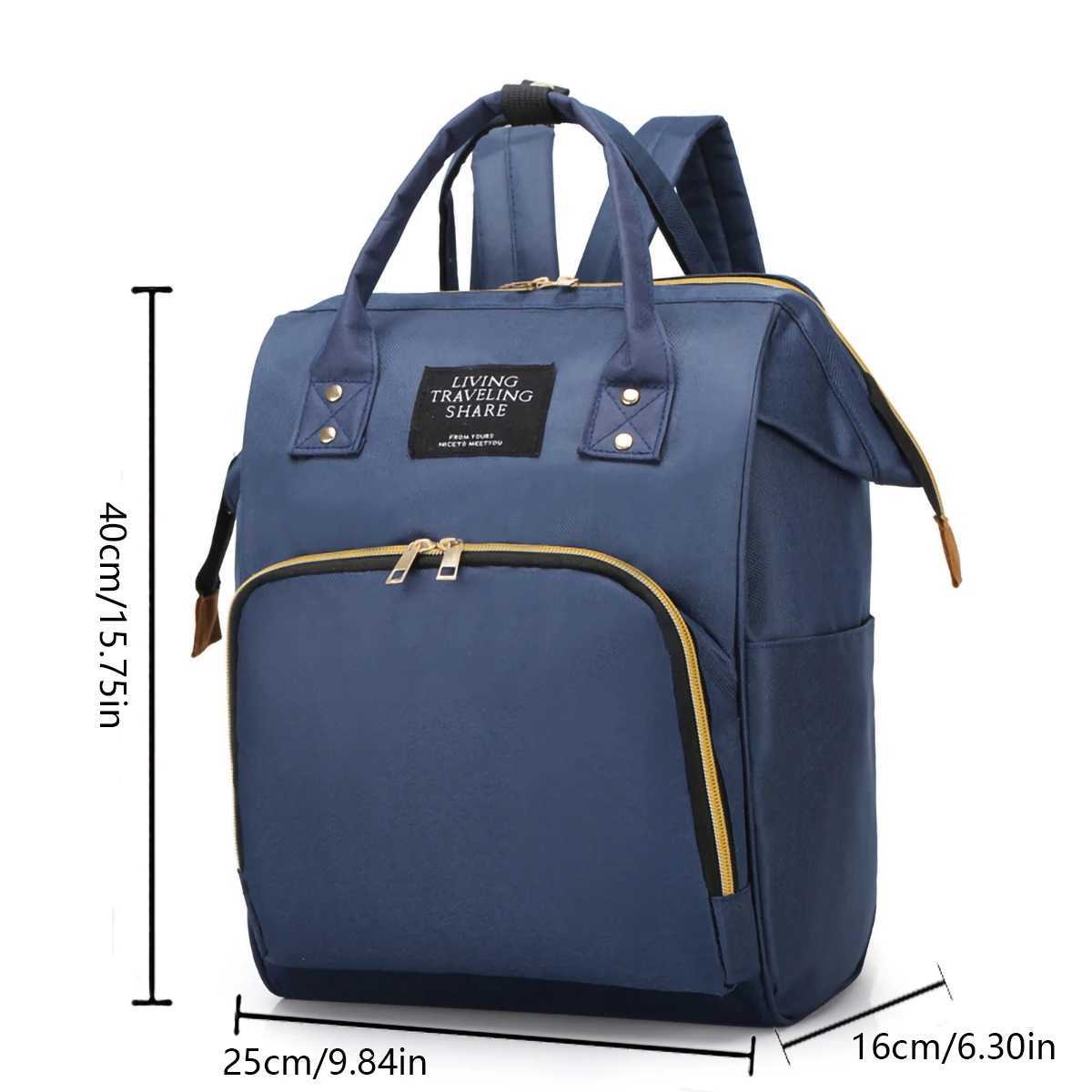 Fashionable and multifunct mummy bag large capacity storage backpack baby bottle insulation storage bag diaper organize backpack X250220