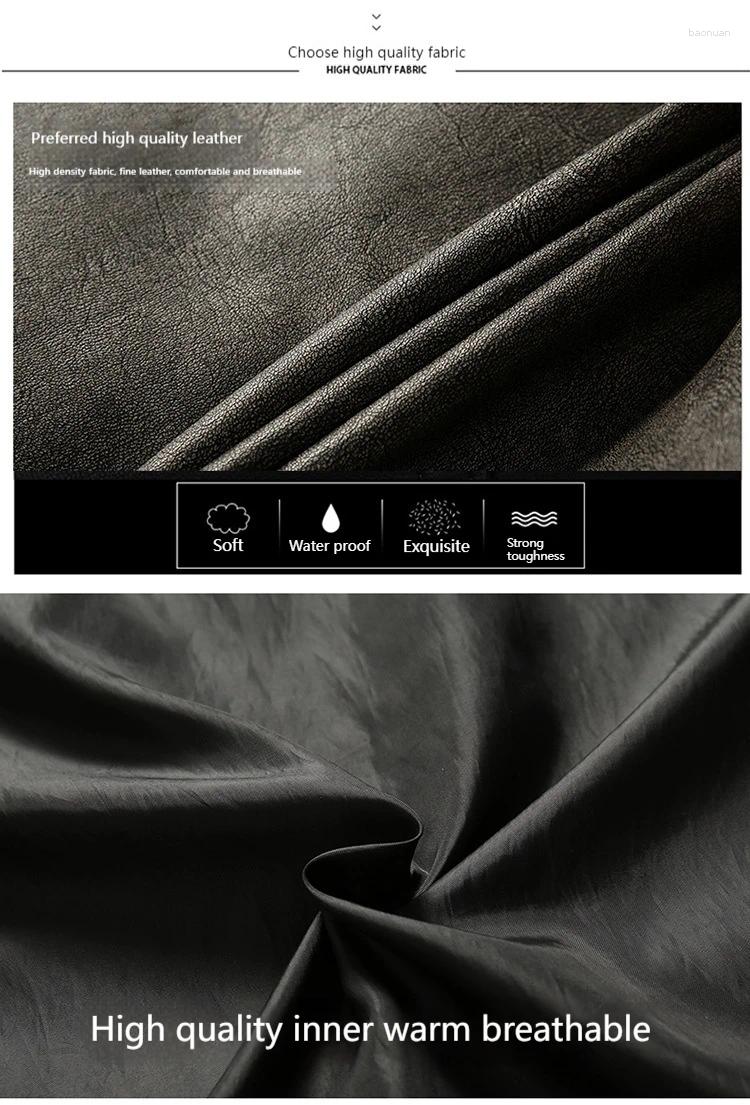 Men's Jackets Autumn And Winter Motorcycle Windproof Jacket Trendy Youth Versatile Casual Leather