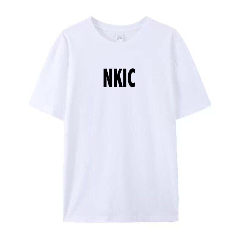 Summer Men's 100% Cotton White T-shirt Fashion Slim Black Short Sleeved Comfortable Casual Round Neck Brand T-shirts Top Men's Clothing