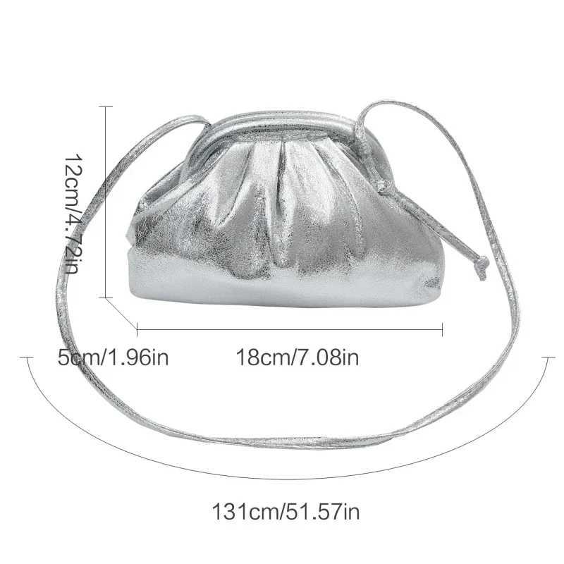 Bling Evening Purses For Women 2023 Luxury Designer Handbags Golden Laser Shoulder Cross Body Bags Dinner Party Clutch Bag bag Z250220