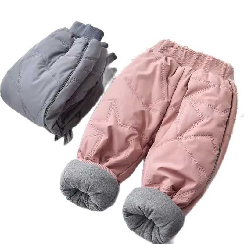 Kids Jeans Time-limited 2023 New Baby Boys Clothing Thicken Winter Warm Cashmere Children Pants Wild Little Feet 1-6y Z250220