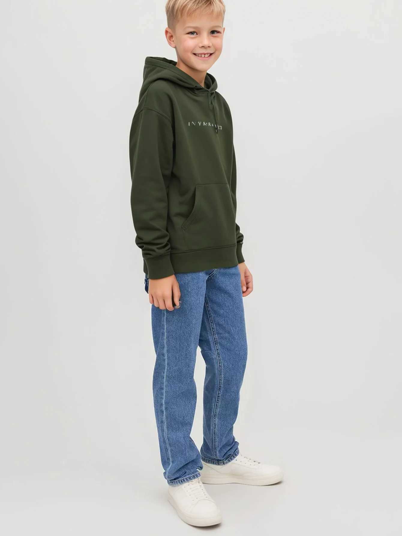 2025 High Qu Jeans For Boys Trendy Brand Sof New Korean kids Casual Long Jeans Classic Man Straight Denim Pants Solid Color Z250220