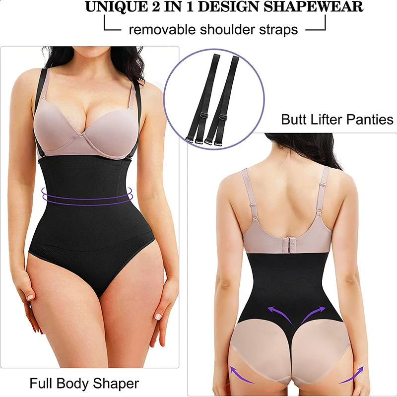 Bodysuit Shapewear Women Full Body Shaper Tummy Control Slimming Underwear Sheath Butt Lifter Push Up Abdomen Shapers Corset 250220
