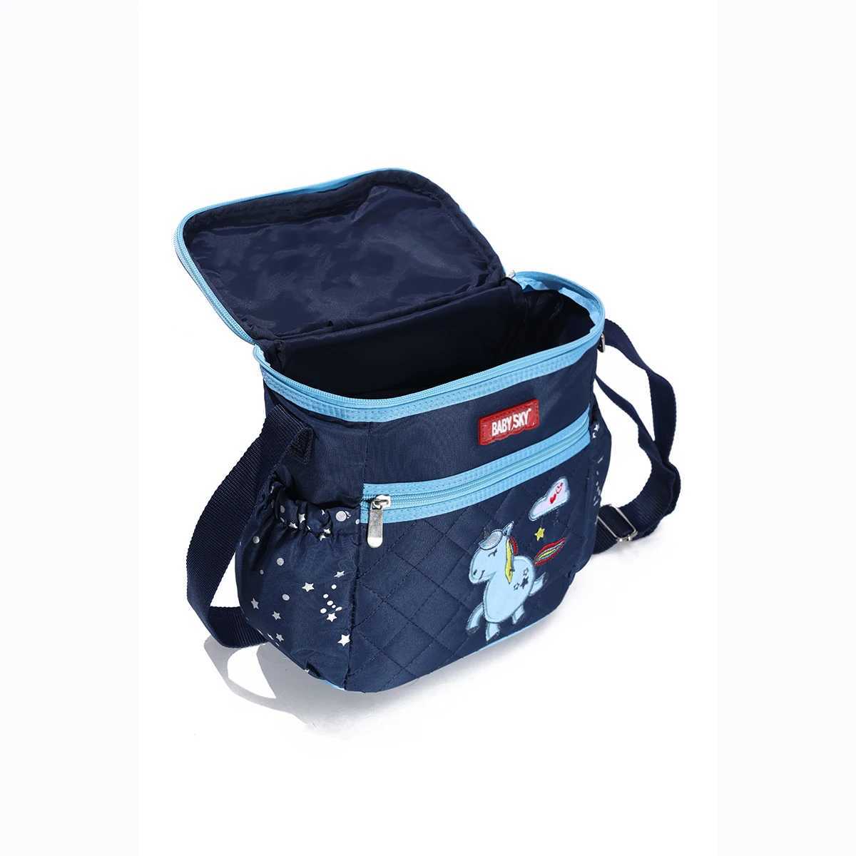New Fashion Embroidered One Shoulder Mommy Bag Multi functional travel diagonal diaper bag Portable and lightweight mom bag X250220